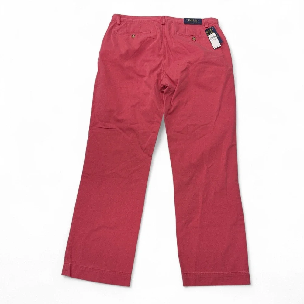 Polo Ralph Lauren Chino Pants‎ Crimson Red Mens 34 x 30 Classic Fit NWT Cotton